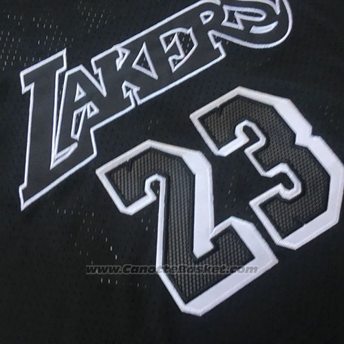 Maglia Manica Corta Los Angeles Lakers Lebron James Nero